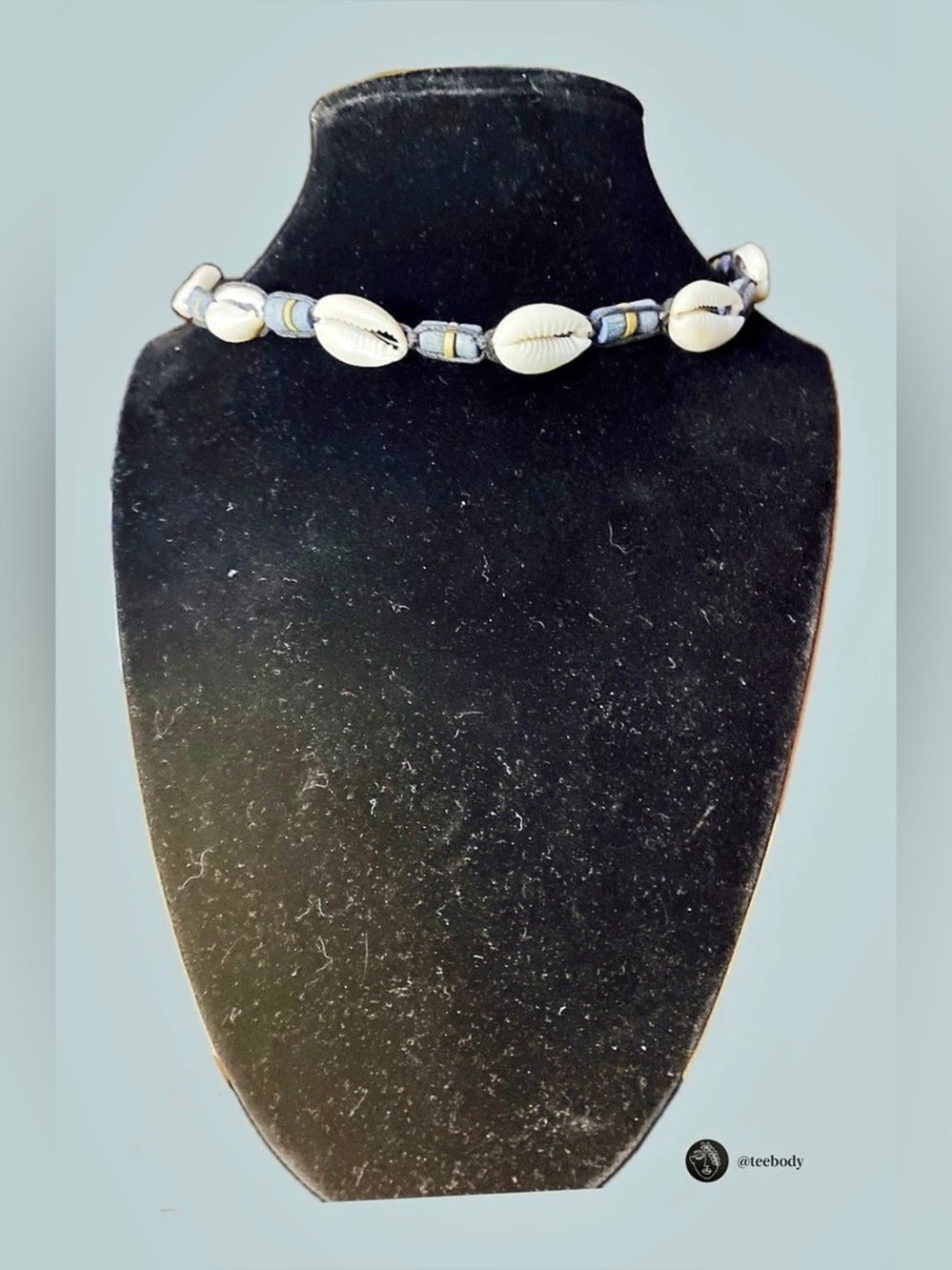 VTG Cruz Accessories Earth Elements Cowrie Shell Choker Necklace NWT NOS 17"